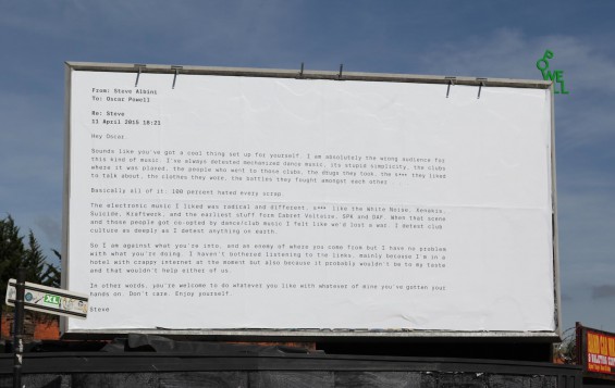 steve albini sample bill board