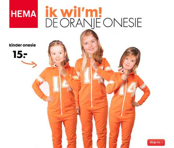 Socialistisch Actuator boog Rechtbuigen Not so royal. HEMA hijst prinsesjes in oranje onesies! -  Rechtbuigen