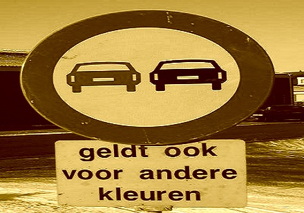 verkeersbord (liggend sepia 2)